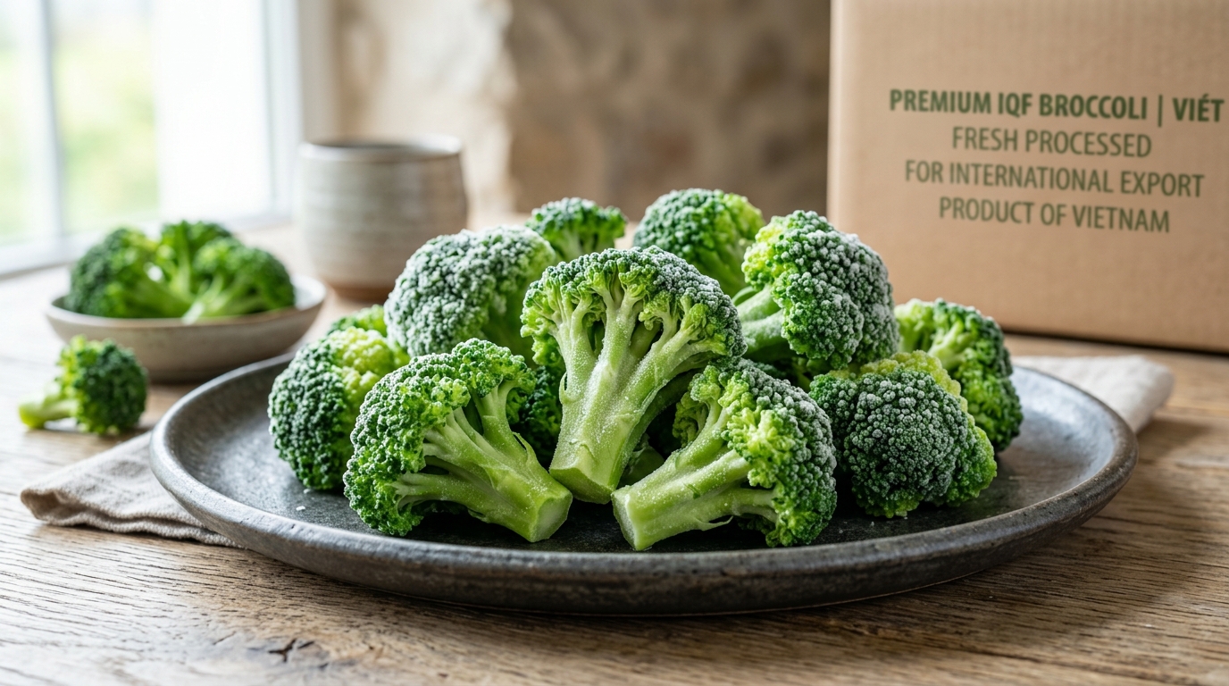IQF Frozen Broccoli Florets export quality preview